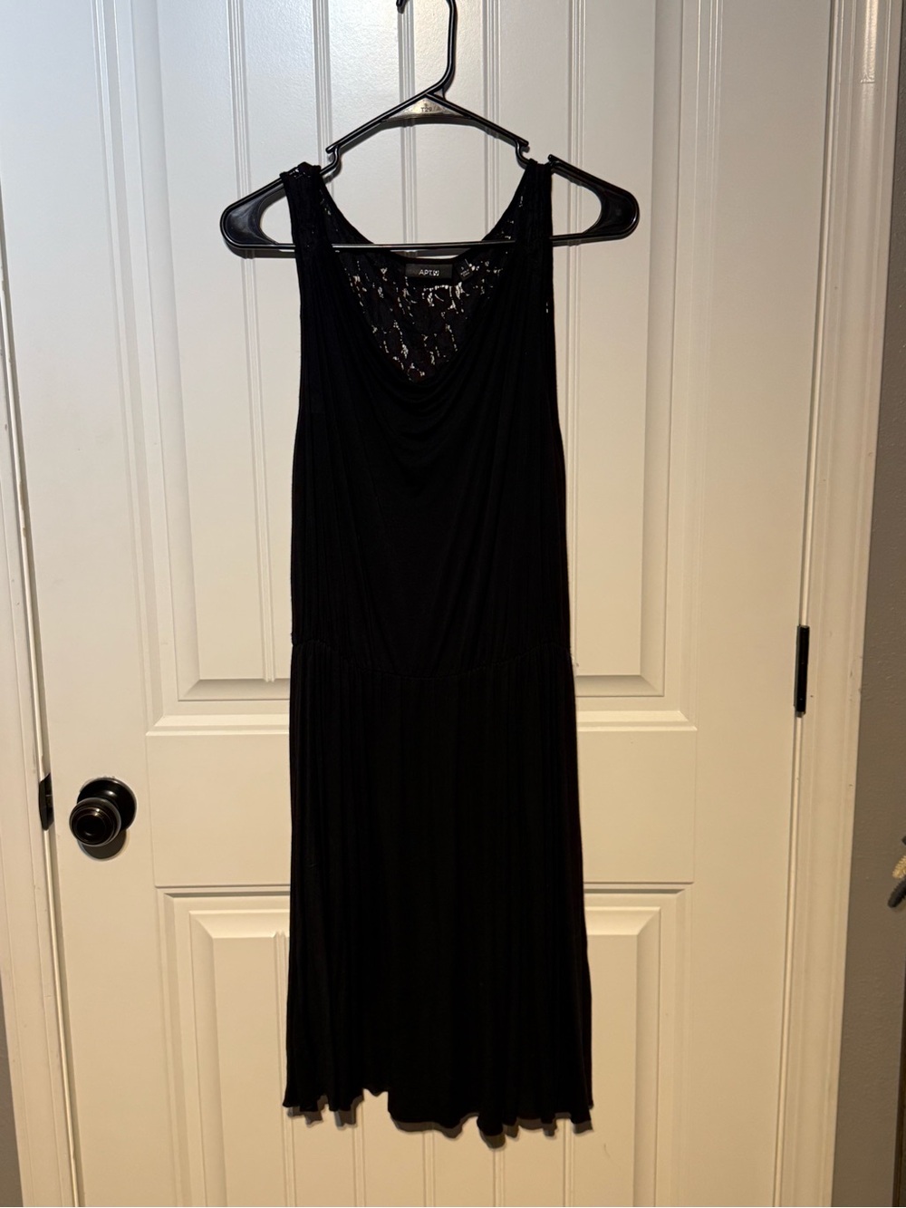 APT. 9 Black Sleeveless Lace style back opening Dress